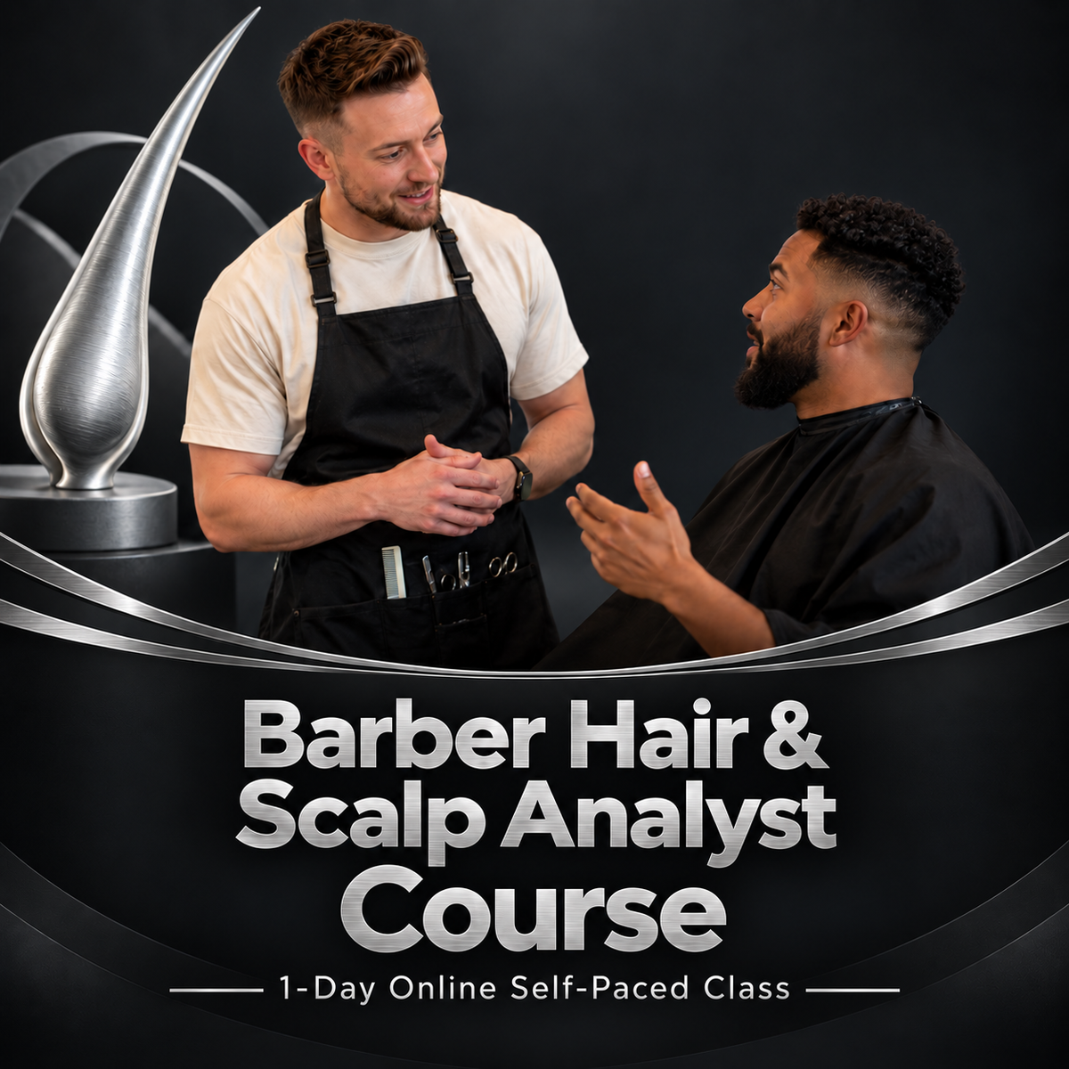 Barber Hair & Scalp Analyst Course - 1-day online self-paced class