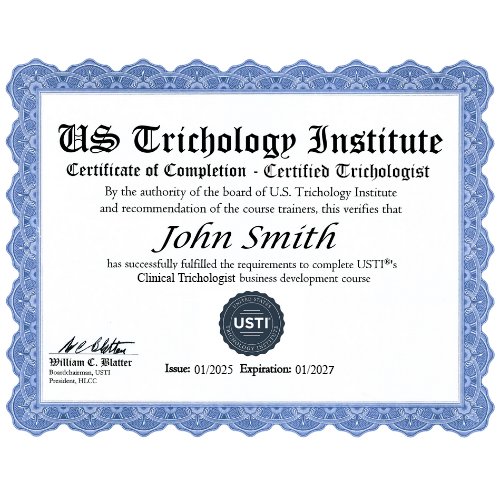 Replacement USTI Certificate
