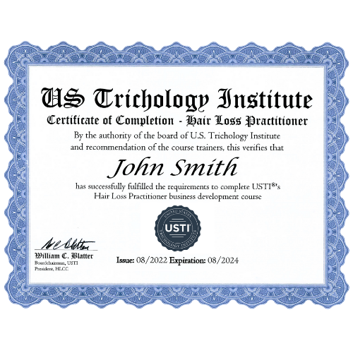 Replacement USTI Certificate
